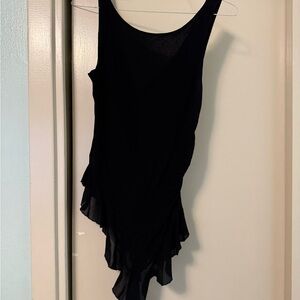 Reformation Black Asymmetrical Top